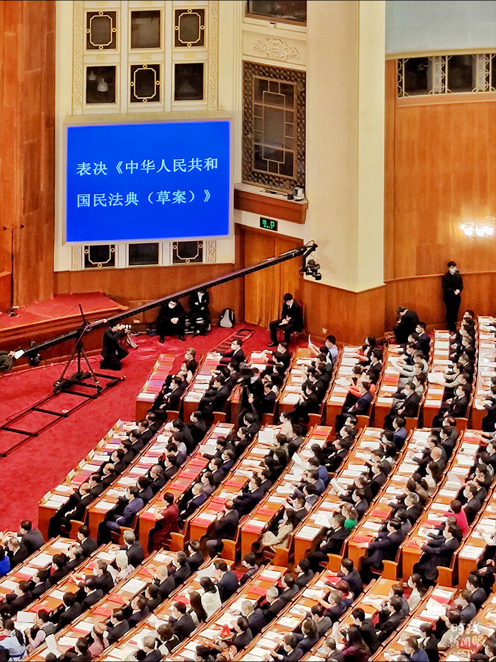 △民法典将自2021年1月1日起施行。（总台国广记者蔡靖骉拍摄）