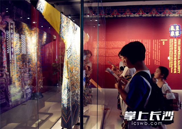 根据导览单提示同学们在观展中。均为长沙博物馆供图