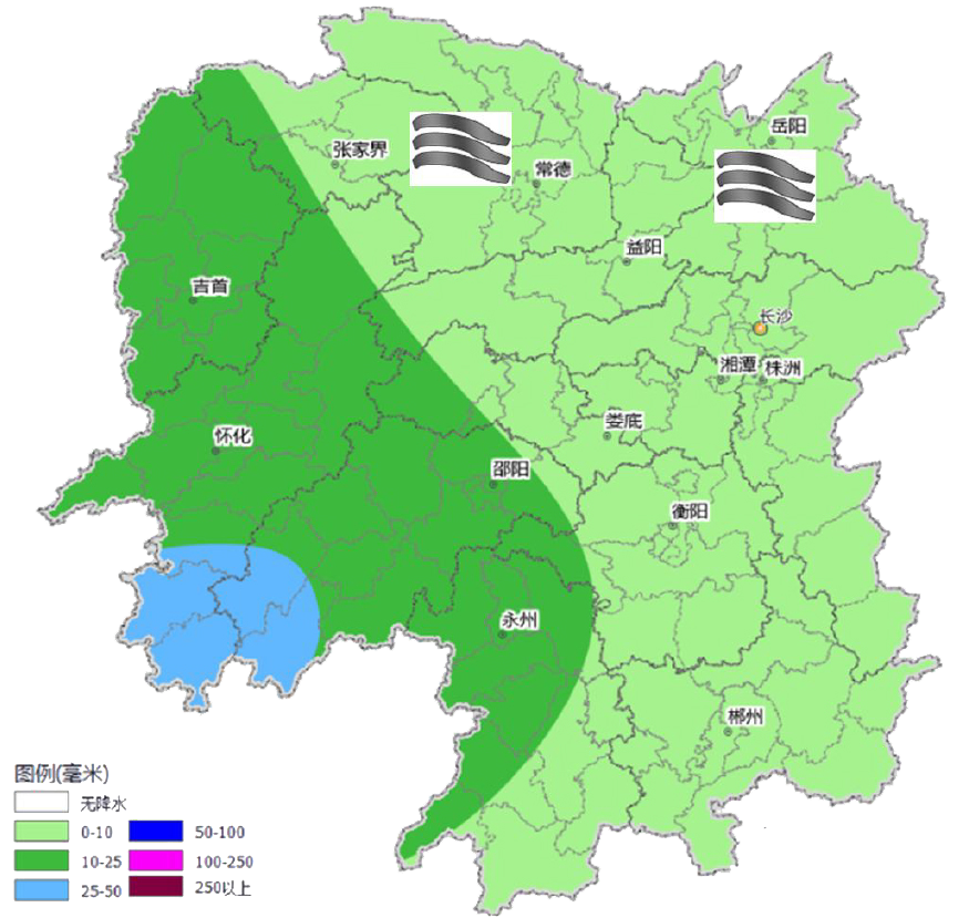 15日8时至16日8时降水预报