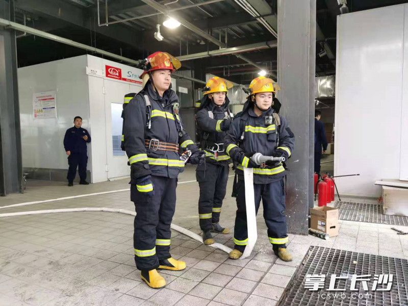 演练现场。均为长沙晚报通讯员 胡宇波 供图