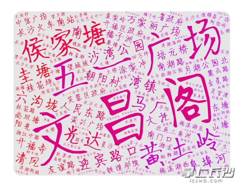 哪些词是长沙地铁站名的“标配”？