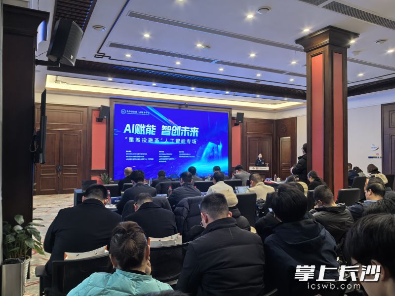 “ai赋能 智创未来”-“星城投融荟”人工智能专场活动举行。 均为长沙晚报全媒体记者范宏欢摄