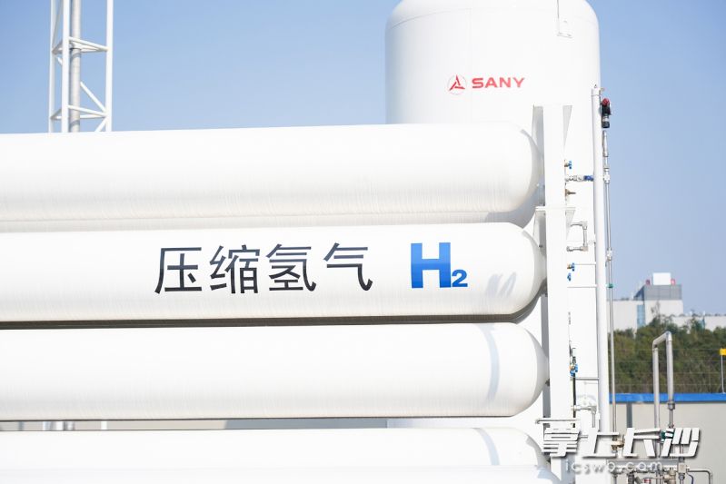 三一氢能储氢罐。