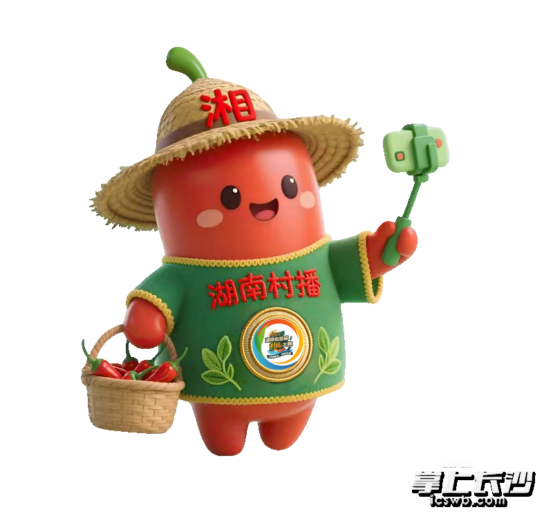 发布会上发布的村播卡通形象。 发布会上发布的村播卡通形象。