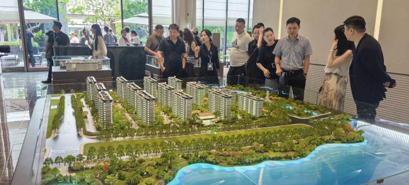 正商松湖上境景观示范区暨样板间正式对外开放。涂丽 摄