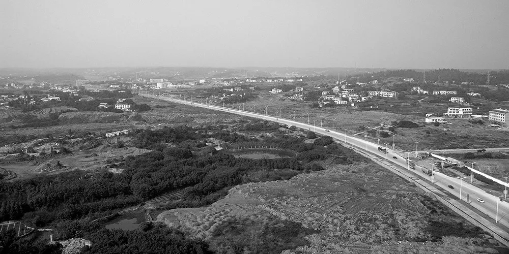 △2008年的刚修通二环路文体中心路段