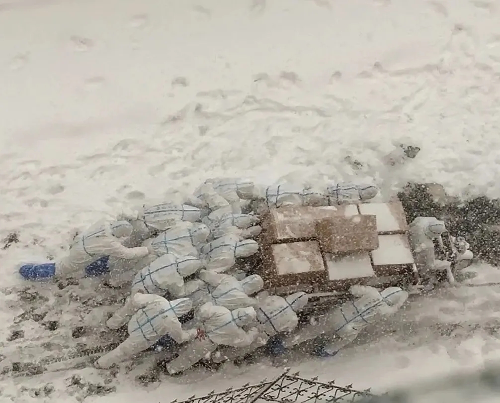 记者了解到，这组照片和视频拍摄于1月6日大连海洋大学学生公寓楼下，拍摄者是教师王海鹏和航海与船舶工程学院学生纪杨。