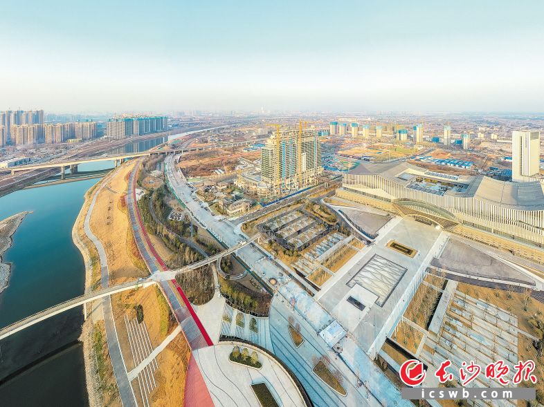 光达社区，昔日小村庄正在蝶变成一座国际会展城。均为长沙晚报全媒体记者 陈飞 摄