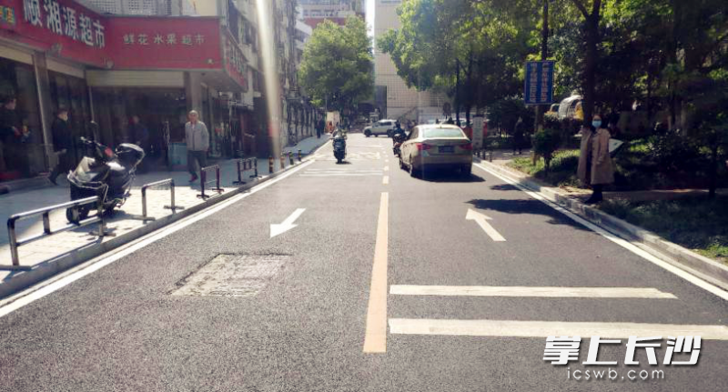 拓宽提质后的通道面貌一新。