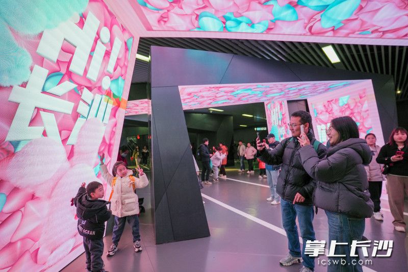 过路的市民乘客纷纷驻足、拍照打卡留念。