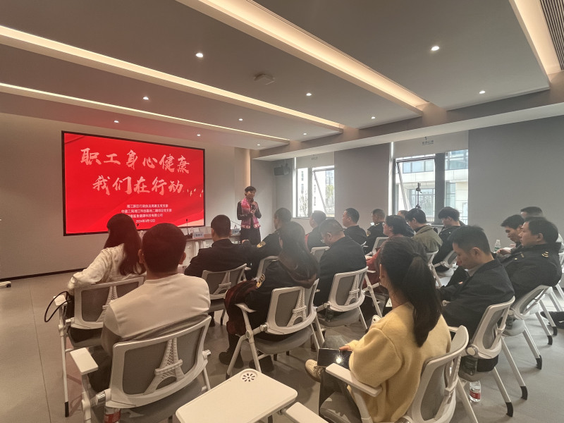 3月13日，湖南湘江新区行政执法局第五党支部联合中建三局湘江科创基地二期项目党支部开展党建共建活动。均为受访者供图