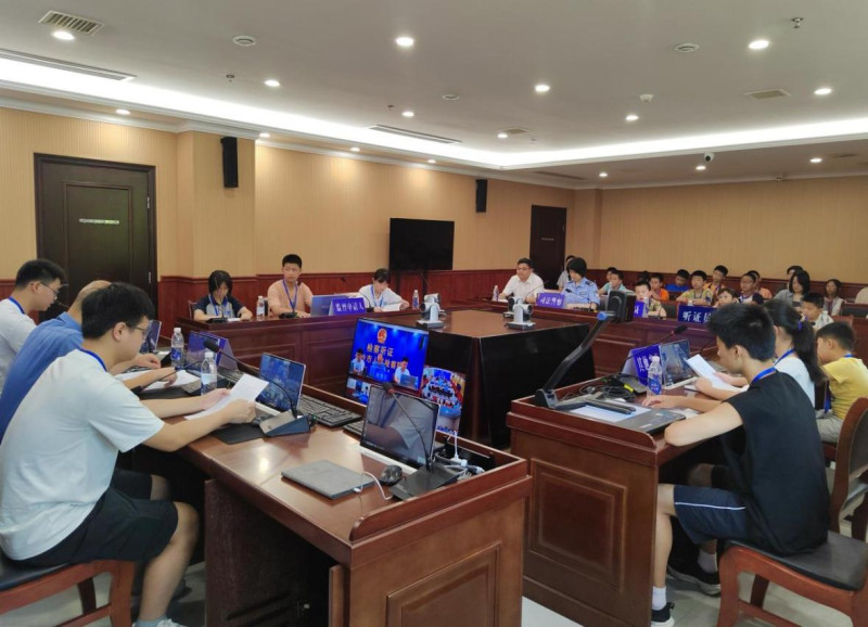 “小小检察官”假期实践活动举行。通讯员供图