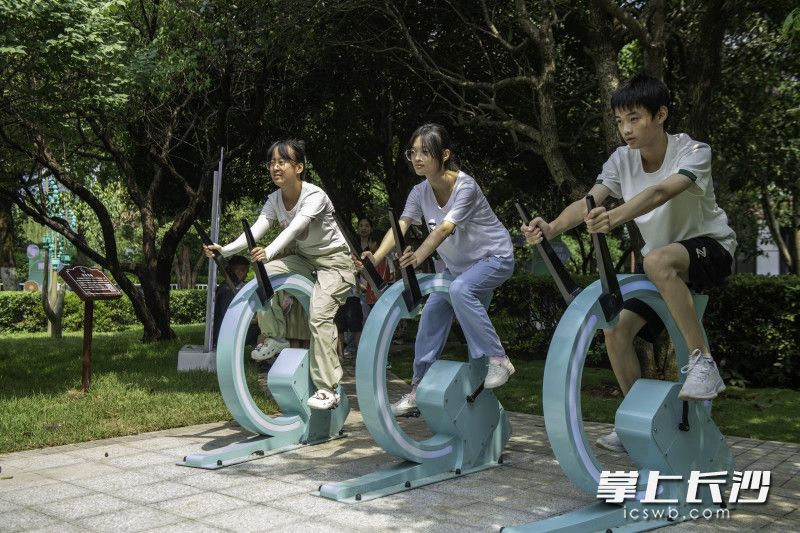 发电健身单车。