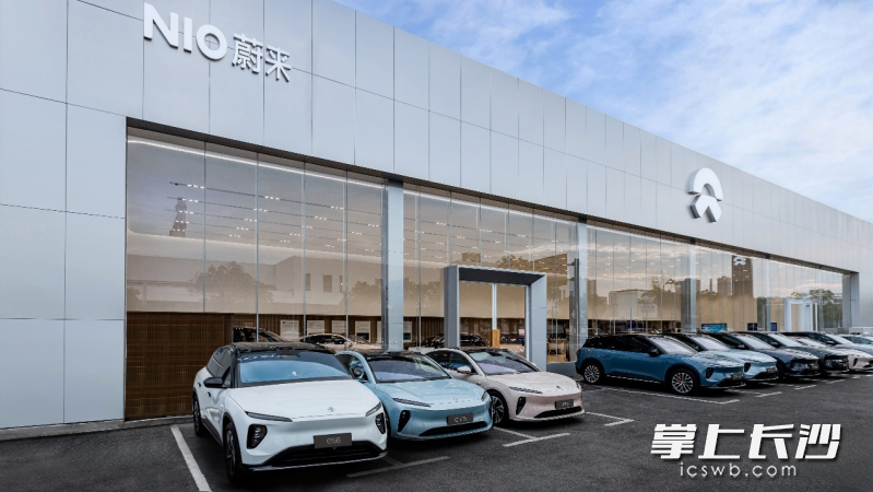 全新升级的蔚来长沙中南旗舰店。 均为 长沙晚报全媒体记者 曹开阳 摄