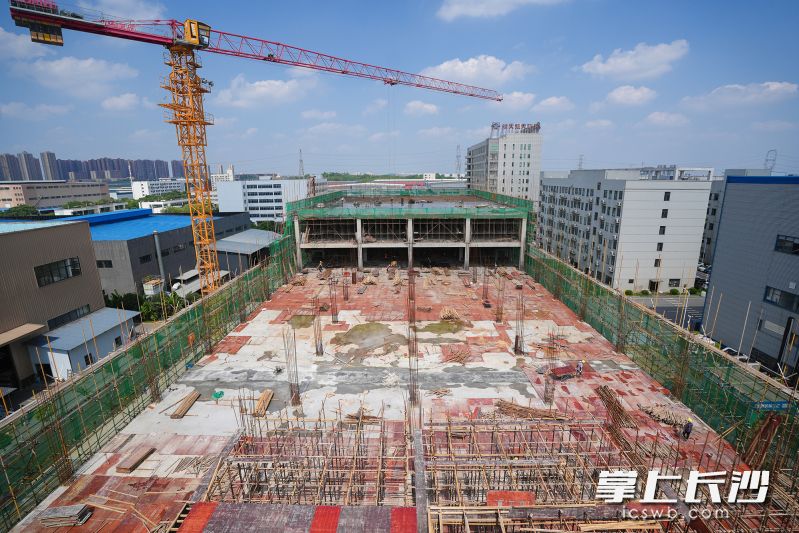 项目建设现场。长沙晚报通讯员 舒展 摄