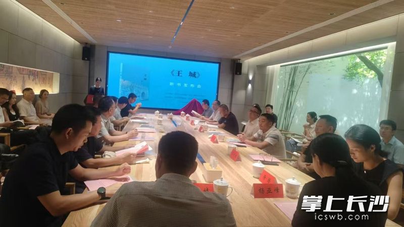 长篇历史小说《王城》新书发布会今日在长沙简牍博物馆举行。均为全媒体记者 任波 摄