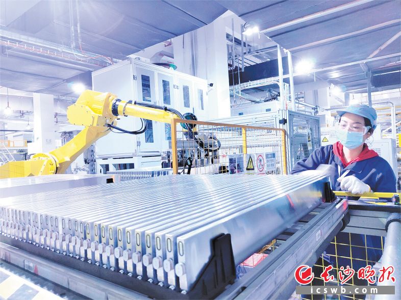 长沙弗迪电池生产的“刀片电池”受到业界青睐。受访方供图