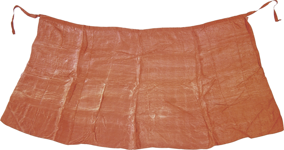 △绛紫色绢单裙