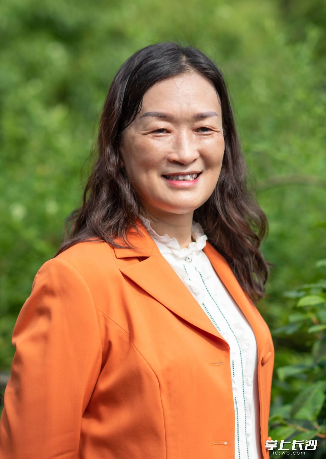 住湘全国政协委员陈晓红。（全媒体记者 邹麟 摄）