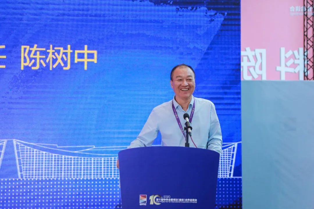 市会展办主任陈树中重点推介了长沙市的会展资源。均为市会展办供图