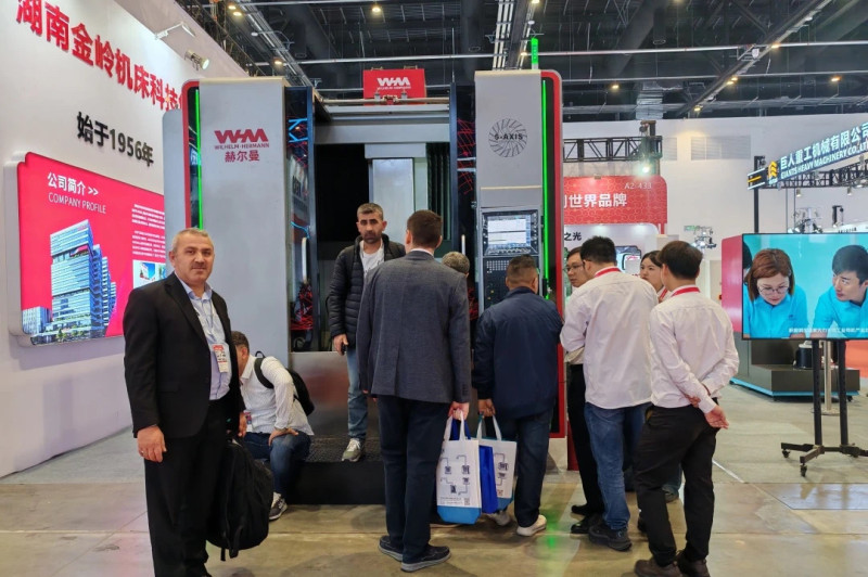 金岭机床展区。企业供图