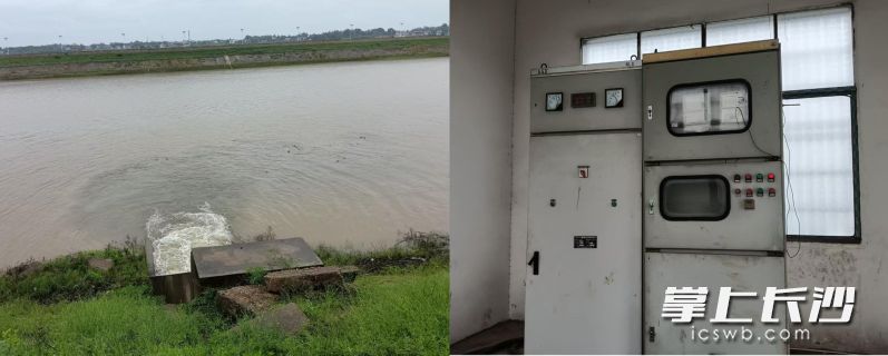 双江口镇水管站工作人员24小时值守,实时检测水文数据,6月22日早上进行闸坝湖排渍。 双江口镇水管站工作人员24小时值守,实时检测水文数据,6月22日早上进行闸坝湖排渍。