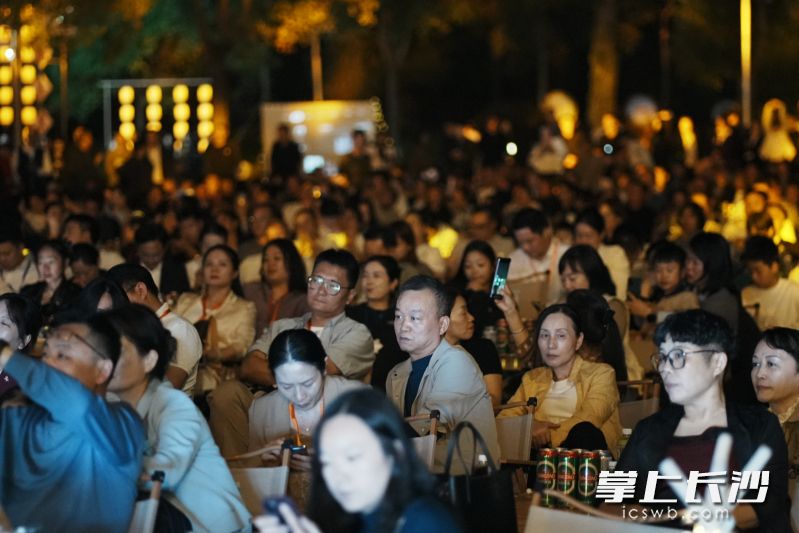 观众享受音乐。