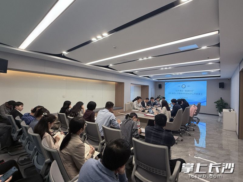 长沙为湘企出海筑牢“法治防护网”。图为湖南（长沙）涉外中央法务区就涉外律师人才服务外向型经济工作进行部署。长沙晚报通讯员 汪悦 摄