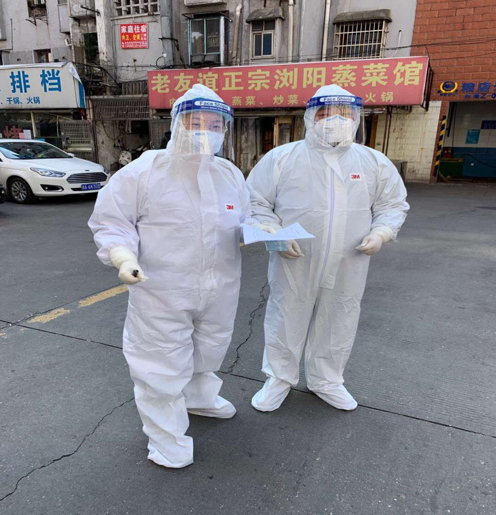 五里牌街道社区卫生服务中心莫家怡、胡敬强——每解除一个隔离者，我们就向胜利的曙光靠近一点点