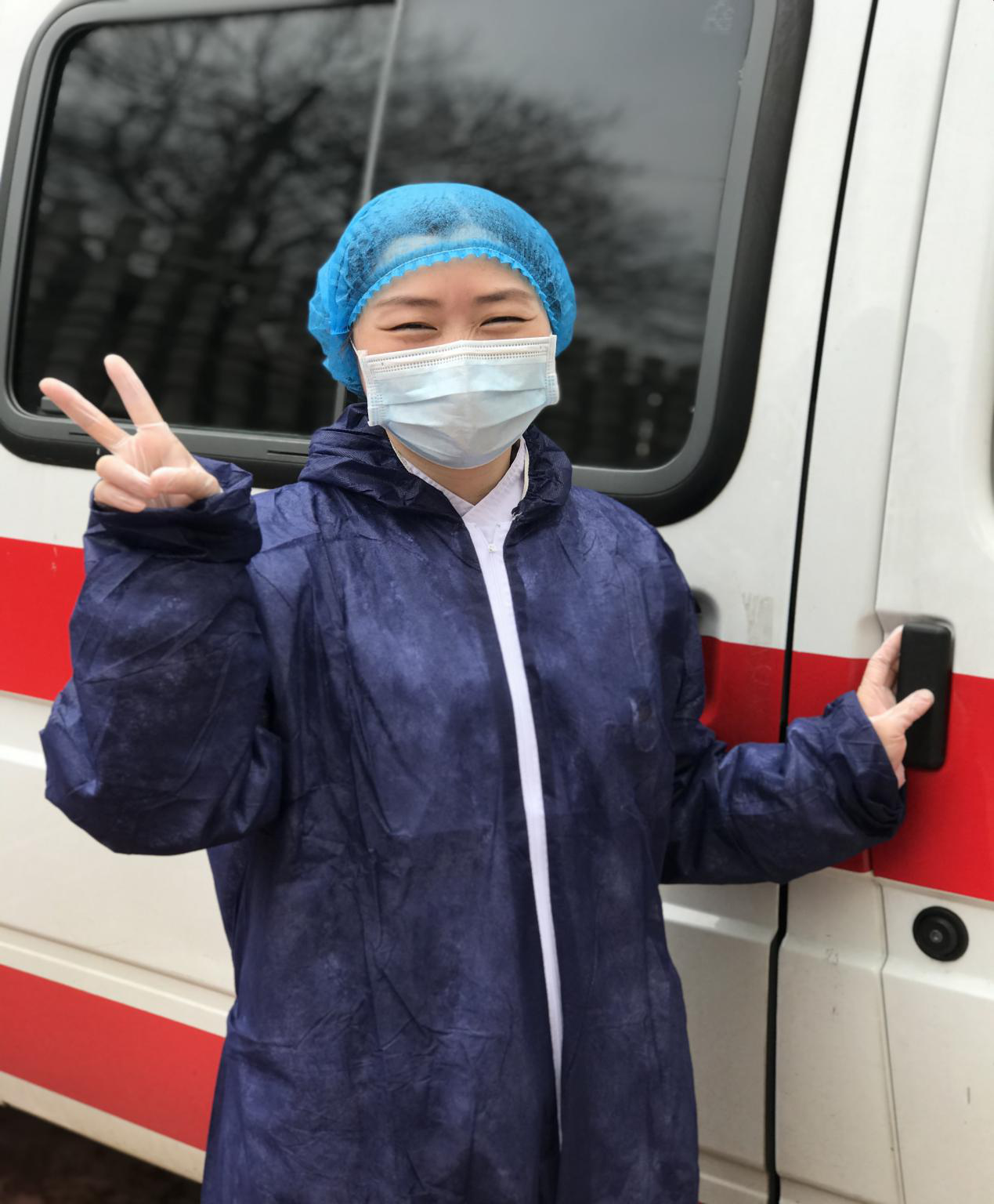 东岸街道社区卫生服务中心 于 阳——向光前行，静待樱花盛开，武汉加油！中国加油！