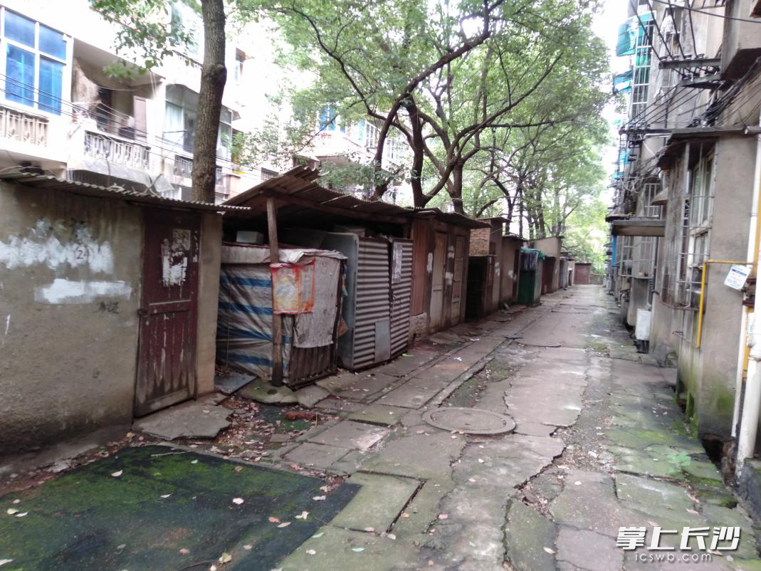 小区提质改造前。