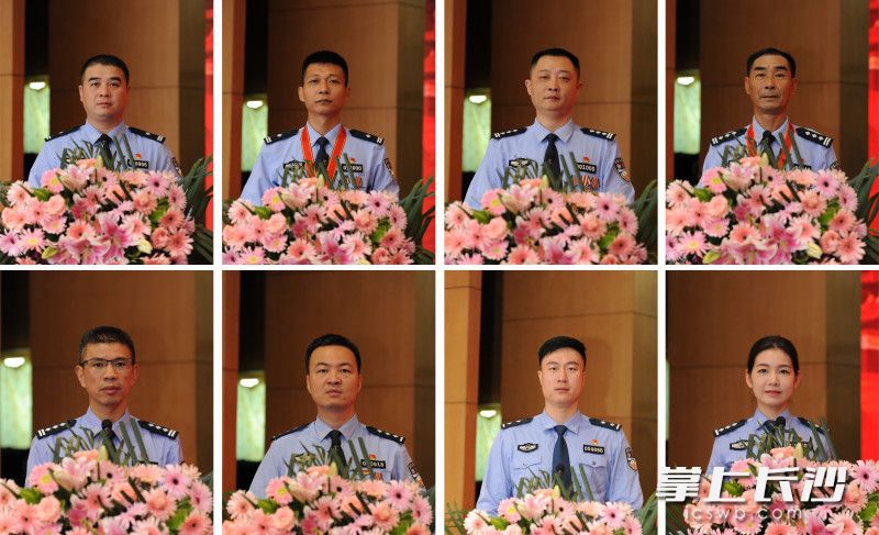 8月31日，省公安厅举行公安先进典型事迹报告会，8名民警作报告。均为长沙晚报通讯员 曾斌 摄