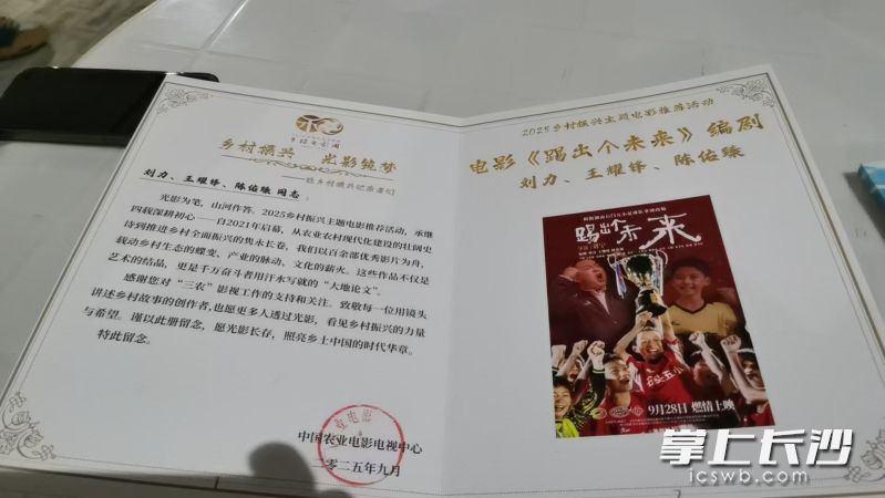 获奖证书。 均为片方供图