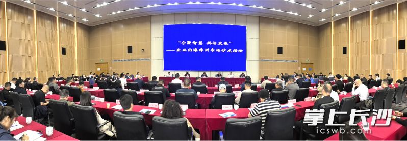 主题为“宁聚智慧 共话发展”的企业出海非洲专场沙龙活动，让更多的企业家拓宽了国际视野，纷纷将出海目的地瞄准了非洲。长沙晚报全媒体记者 张禹 摄
