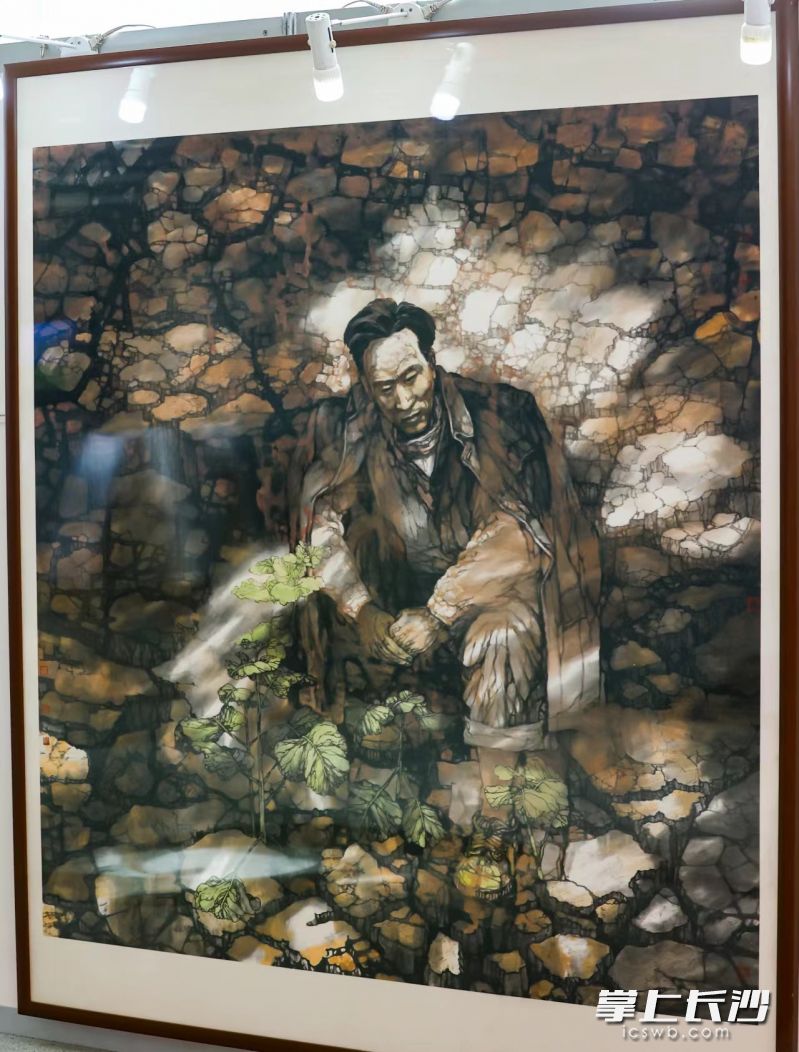 长沙晚报社（集团公司）“强省会 勇担当 喜迎二十大 党媒永忠诚”主题文艺创作大赛绘画类一等奖作品：大地之子焦裕禄，作者：吴志立。