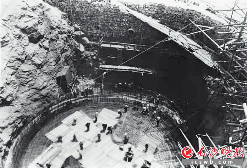 长沙自来水厂建设旧照。长沙水业集团供图