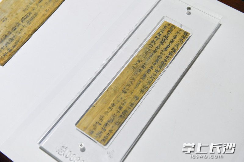 长沙出土的简牍。